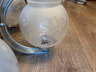 Lámpara araña cristal y metal