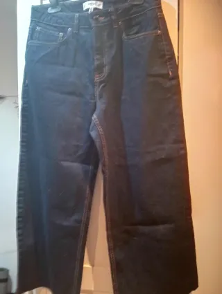 Pantalón vaquero culotte Mango Talla 40