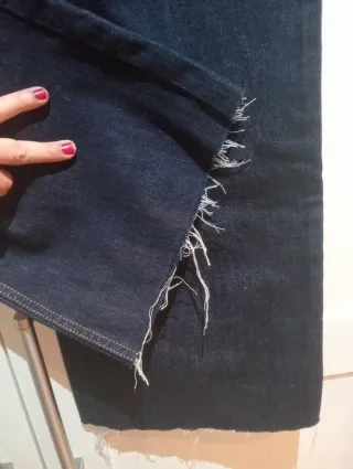 Pantalón vaquero culotte Mango Talla 40