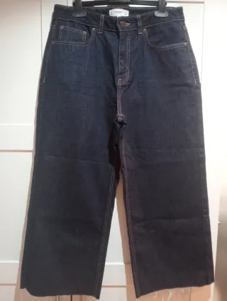 Pantalón vaquero culotte Mango Talla 40