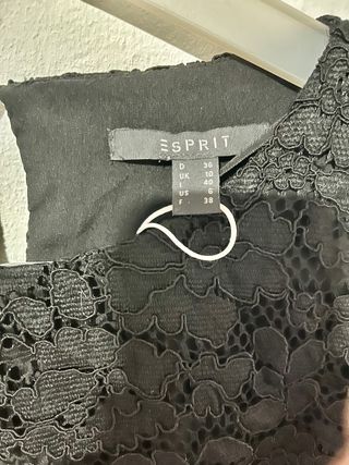 Vestido Esprit Negro Talla XS