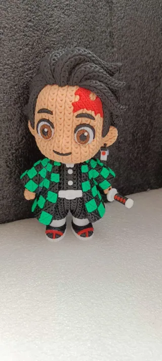Figura Anime 3D Impresa Crochet