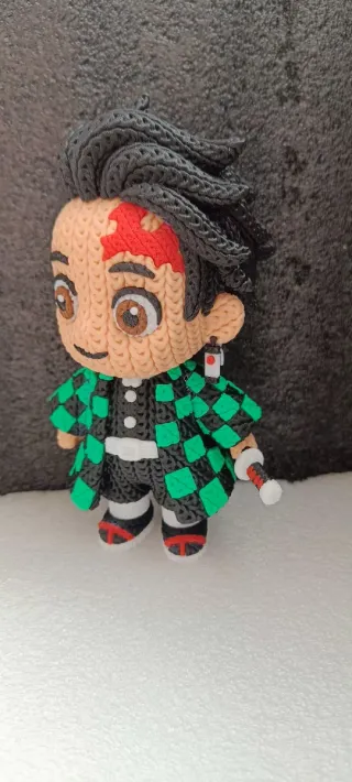 Figura Anime 3D Impresa Crochet