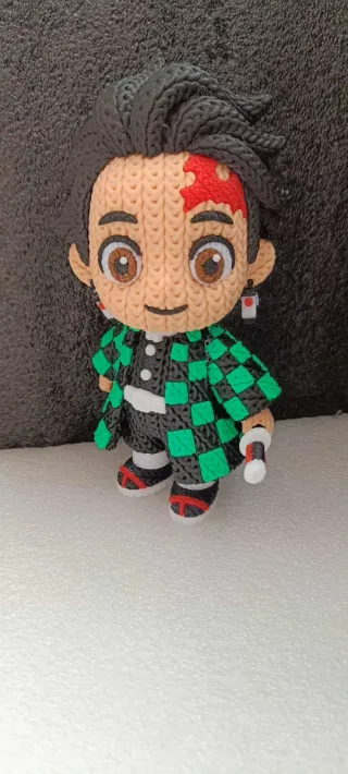 Figura Anime 3D Impresa Crochet