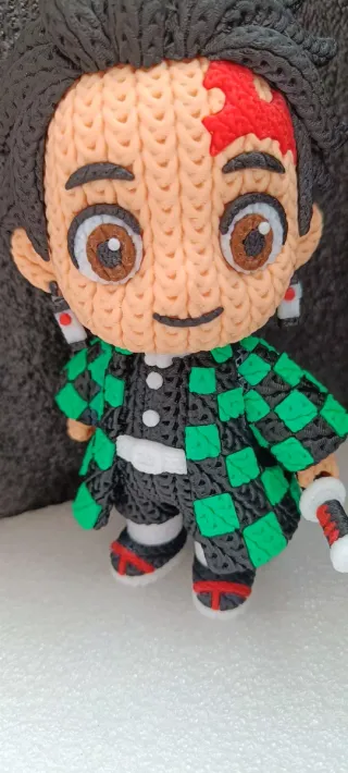 Figura Anime 3D Impresa Crochet