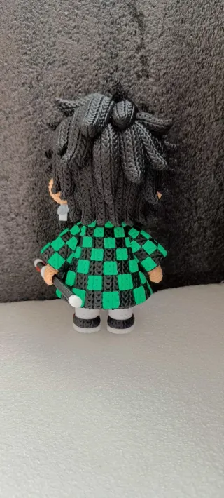 Figura Anime 3D Impresa Crochet