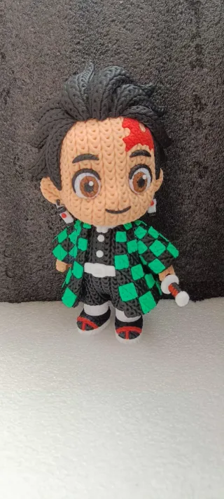 Figura Anime 3D Impresa Crochet