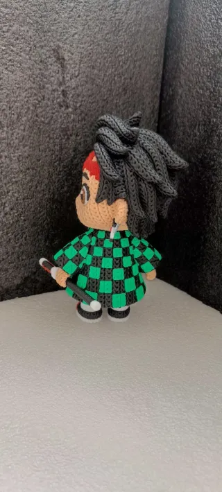 Figura Anime 3D Impresa Crochet