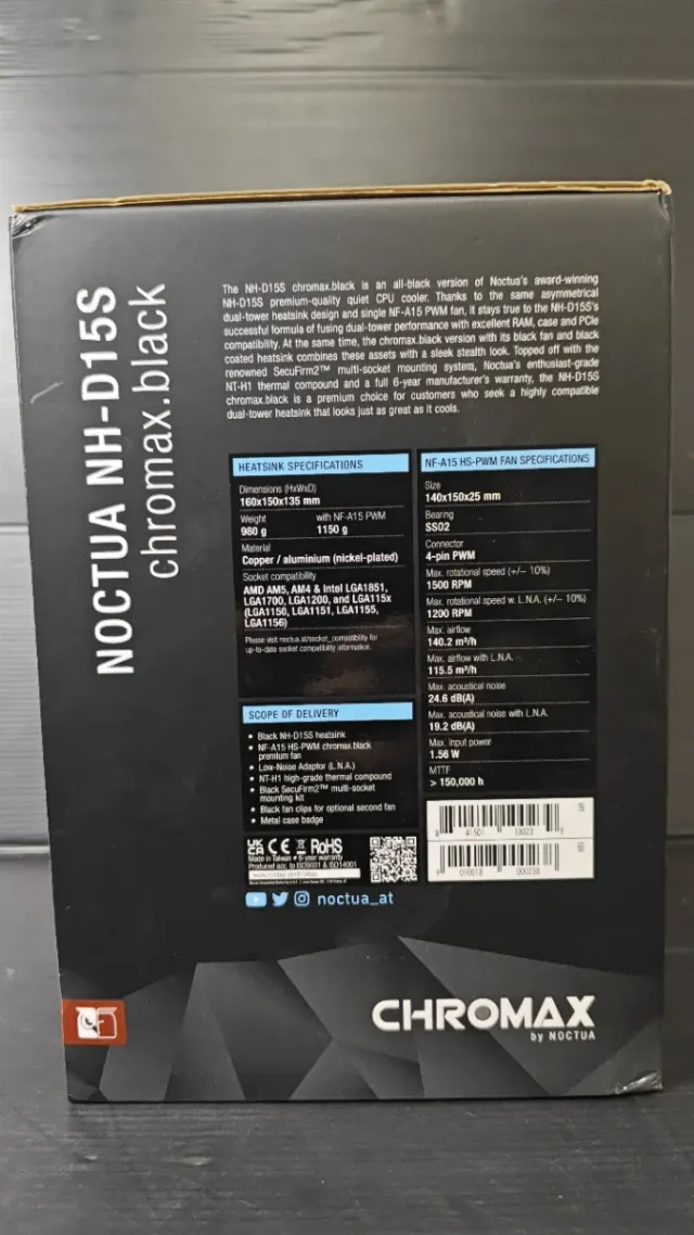 Noctua NH-D15S chromax.black