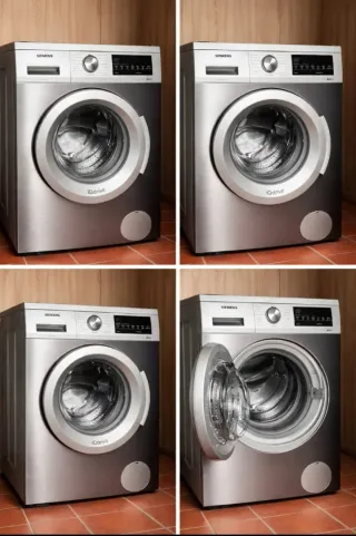 Lavadora Siemens iQdrive Acero Inox 1500 RPM