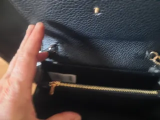 Bolso de mano piel serpiente y ante