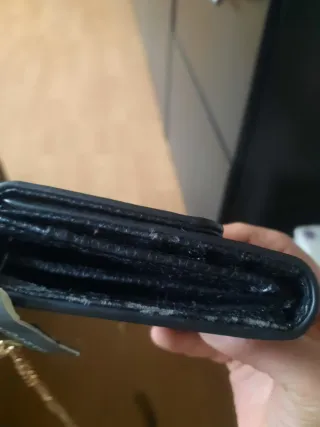 Bolso de mano piel serpiente y ante