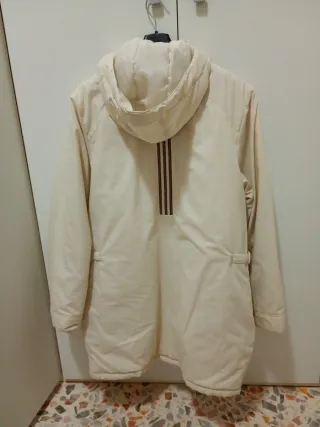 Parka piumino donna Adidas beige tg L Anni 2000