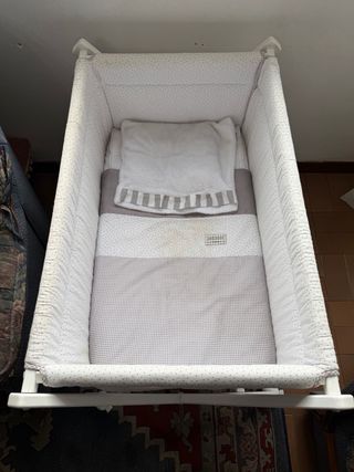 Minicuna Cambrass Madera Blanca 55x87x74cm