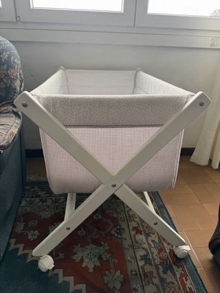 Minicuna Cambrass Madera Blanca 55x87x74cm