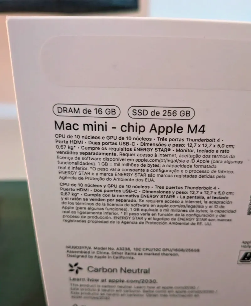 Mac Mini M4 256GB SSD 16GB RAM afbeelding 7