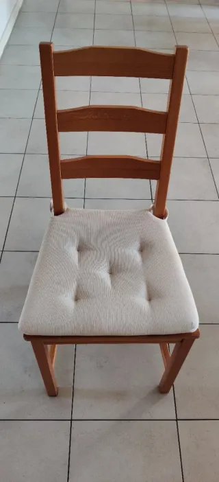 Set 4 Sedie Ikea beige/marrone