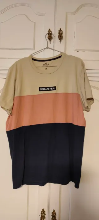 Camiseta Hollister Color Block Talla M
