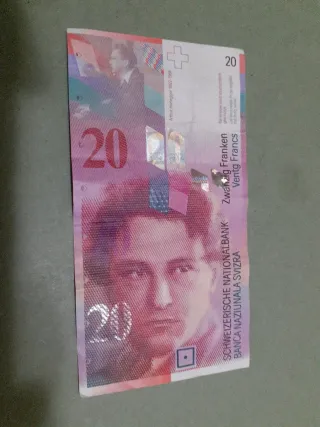 Billete 20 Francos Suiza