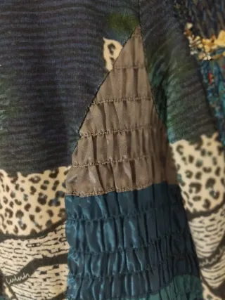 Americana de punto multicolor