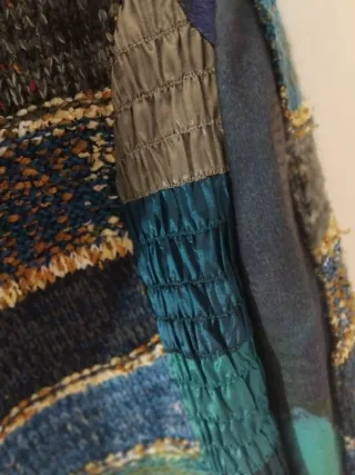 Americana de punto multicolor