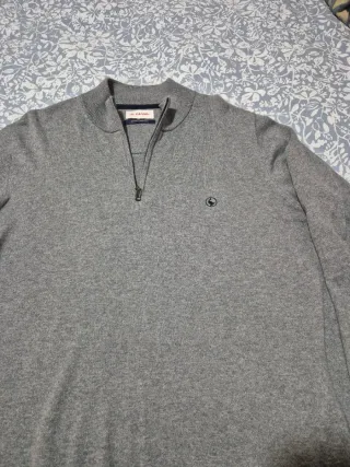 Jersey El Ganso gris media cremallera