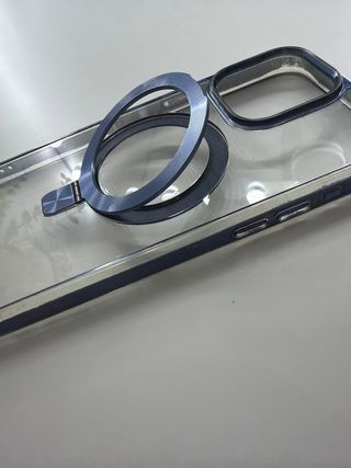 Custodia iPhone 15 Pro Max Trasparente Blu