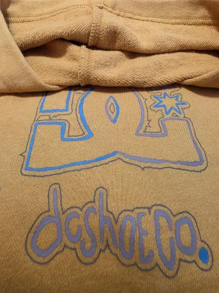 Sudadera DC Shoes Amarilla mostaza talla L de niño