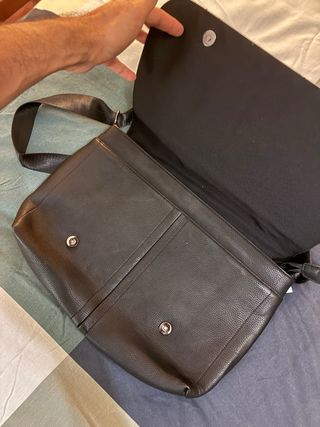 Bandolera Zara hombre negra S