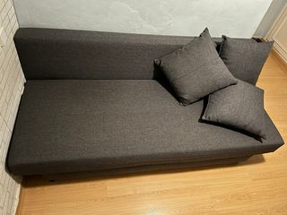 Sofá Cama Ikea Gris con Canapé
