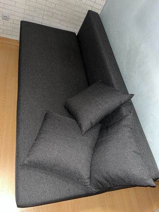 Sofá Cama Ikea Gris con Canapé