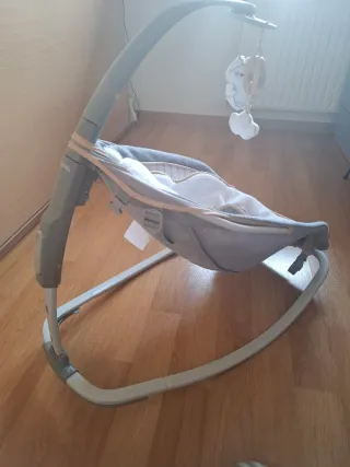 Hamaca bebé Ingenuity Bella Teddy gris