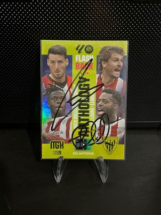 Cromo firmado por los hermanos WILLIAMS