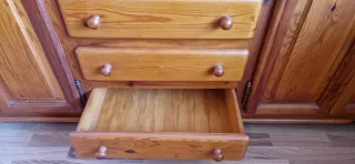 Mueble comedor, mesa madera maciza 6 sillas regalo