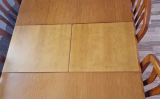 Mueble comedor, mesa madera maciza 6 sillas regalo