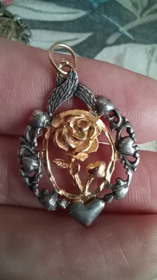 Antigua virgen del pilar plata ley