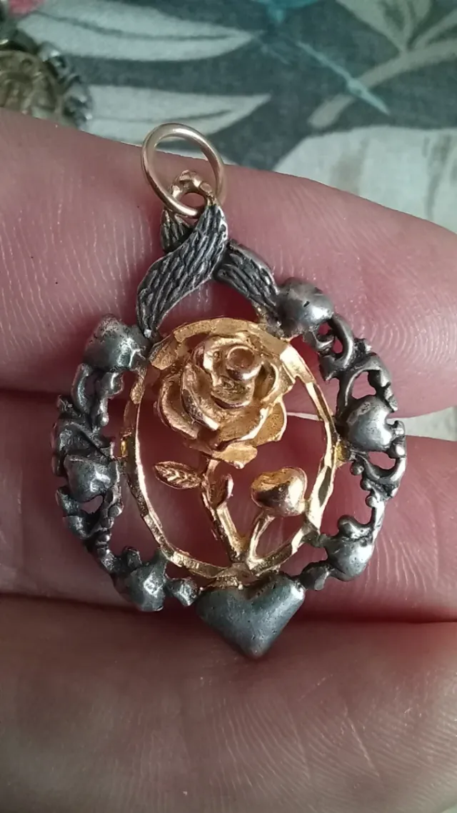 Antigua virgen del pilar plata ley