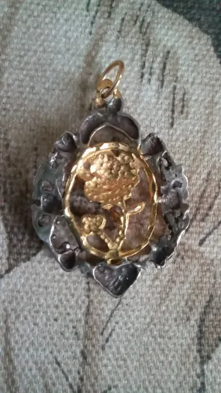 Antigua virgen del pilar plata ley