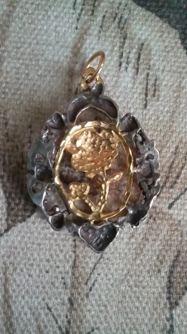 Antigua virgen del pilar plata ley