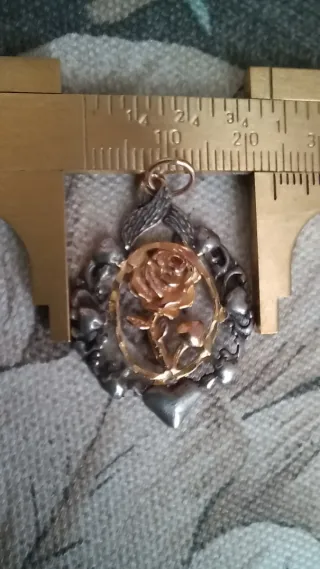 Antigua virgen del pilar plata ley