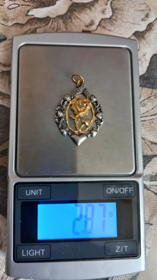 Antigua virgen del pilar plata ley