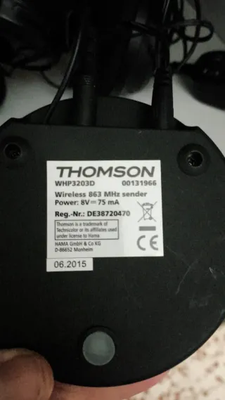 Cascos Inalámbricos Thomson Negros