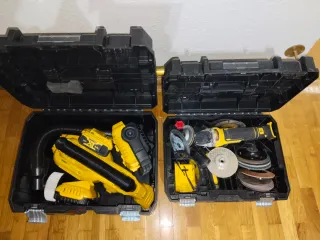 Dewalt Radial, Aspirador, Foco y Baterías