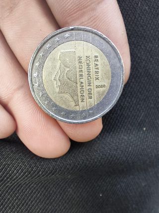 Moneda 2 Euros Beatrix 2000 Países Bajos