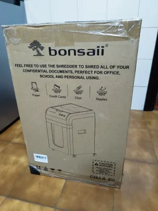 Trituradora papel con alimentador 200 hojas