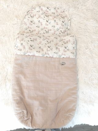 Saco capazo carro bebé estampado conejos