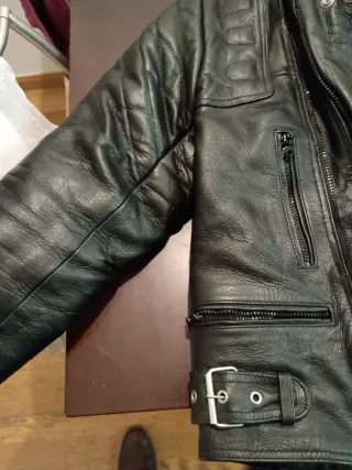 Chaqueta de cuero para motorista