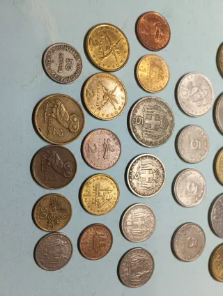 Lote 25 monedas antiguas griegas todas diferentes!