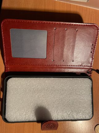 Custodia libro iPhone 8 Plus mandala marrone nuova