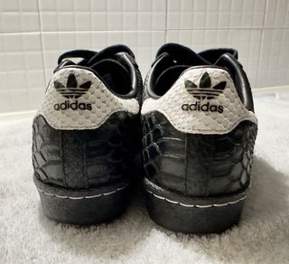 Adidas Superstar II Cocodrilo Negro Blanco